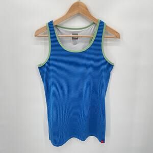 The North Face Blue Striped Active Tank // L